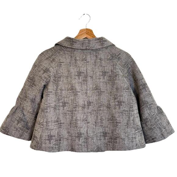 Theory For Neiman Marcus  Blazer Jacket Size Small Washed Brocade Wool Nikel - Picture 2 of 10